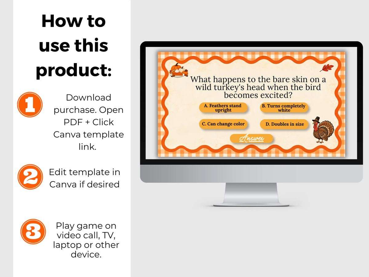 Thanksgiving Trivia Presentation Game