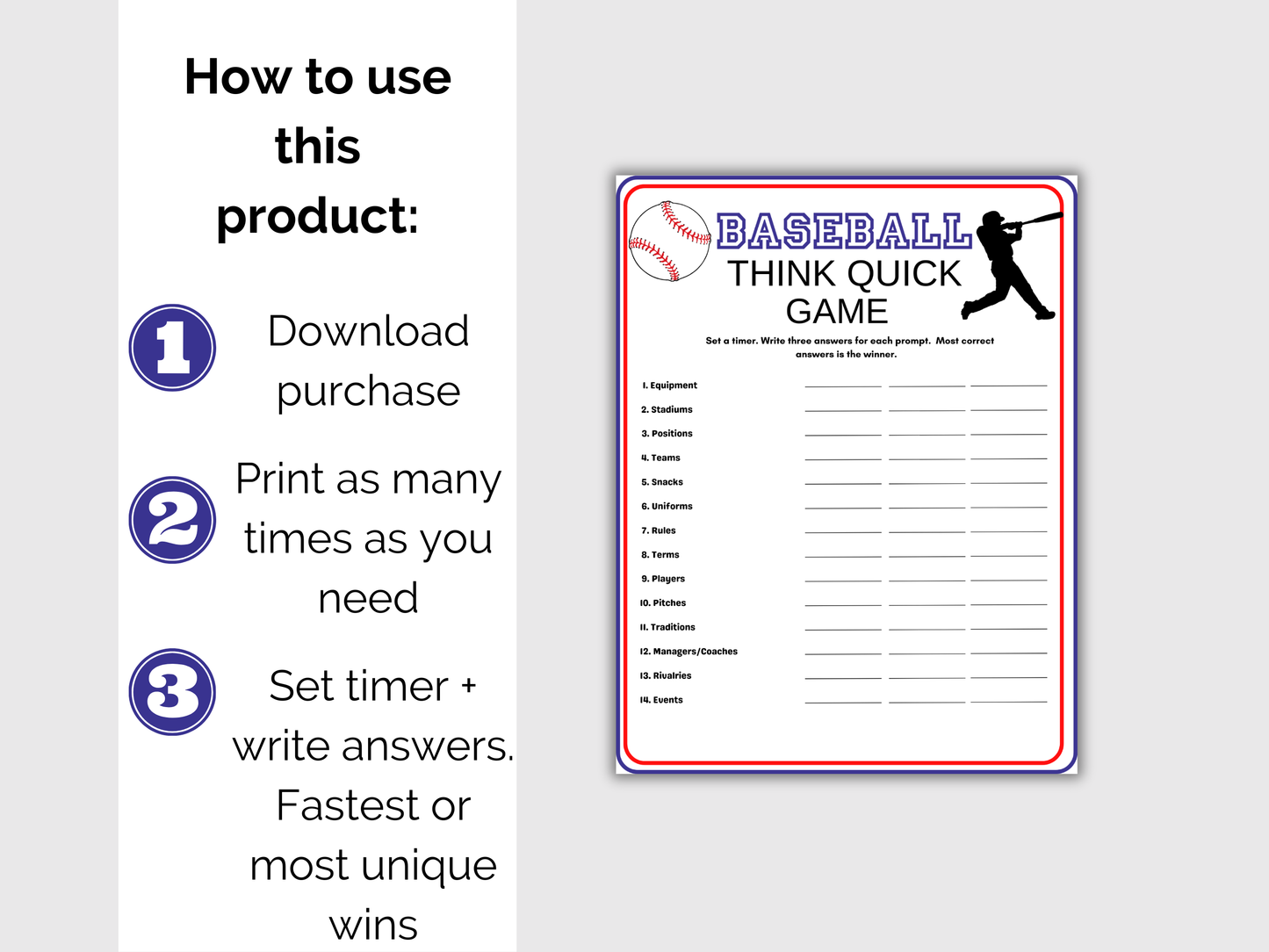 Baseball Think Quick