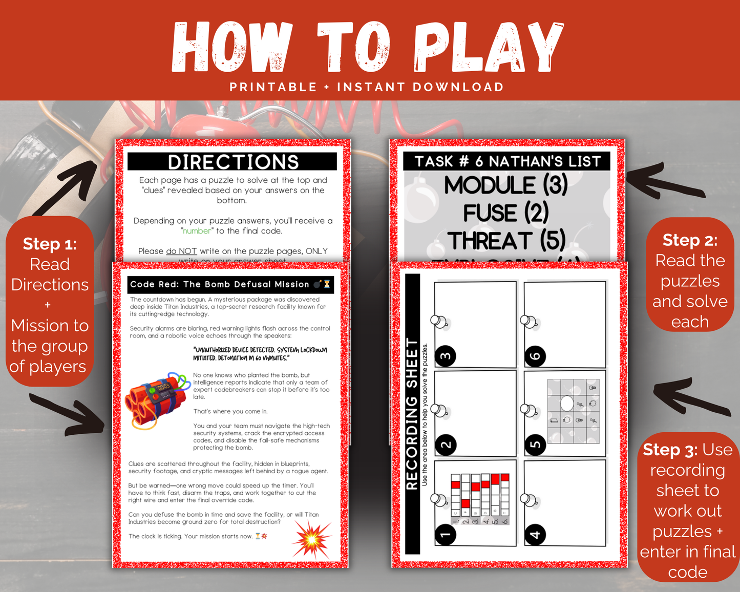 Bomb Escape Room for Kids