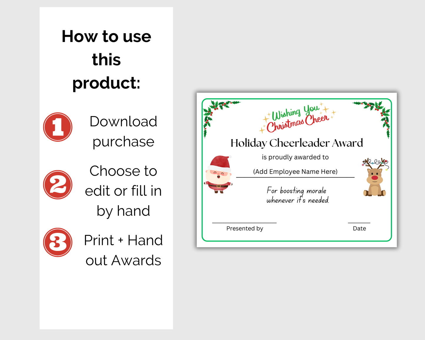 Funny Christmas Employee Awards