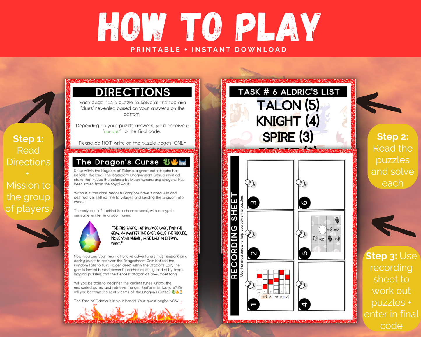 Dragon Escape Room for Kids