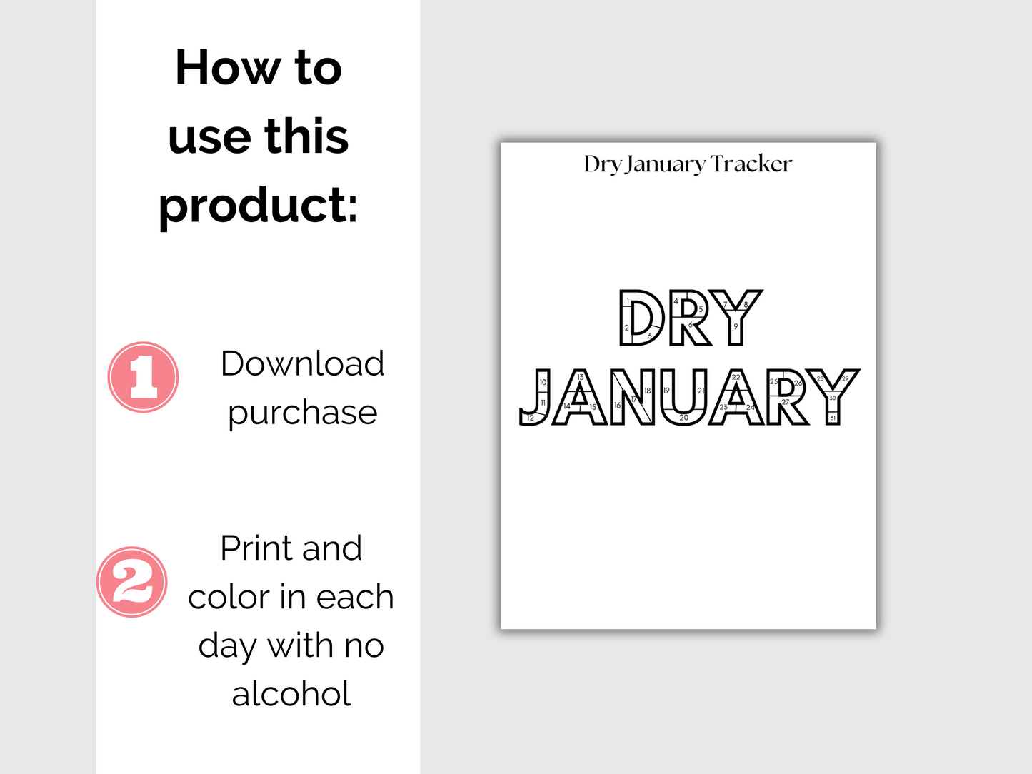 Dry January Countdown Tracker