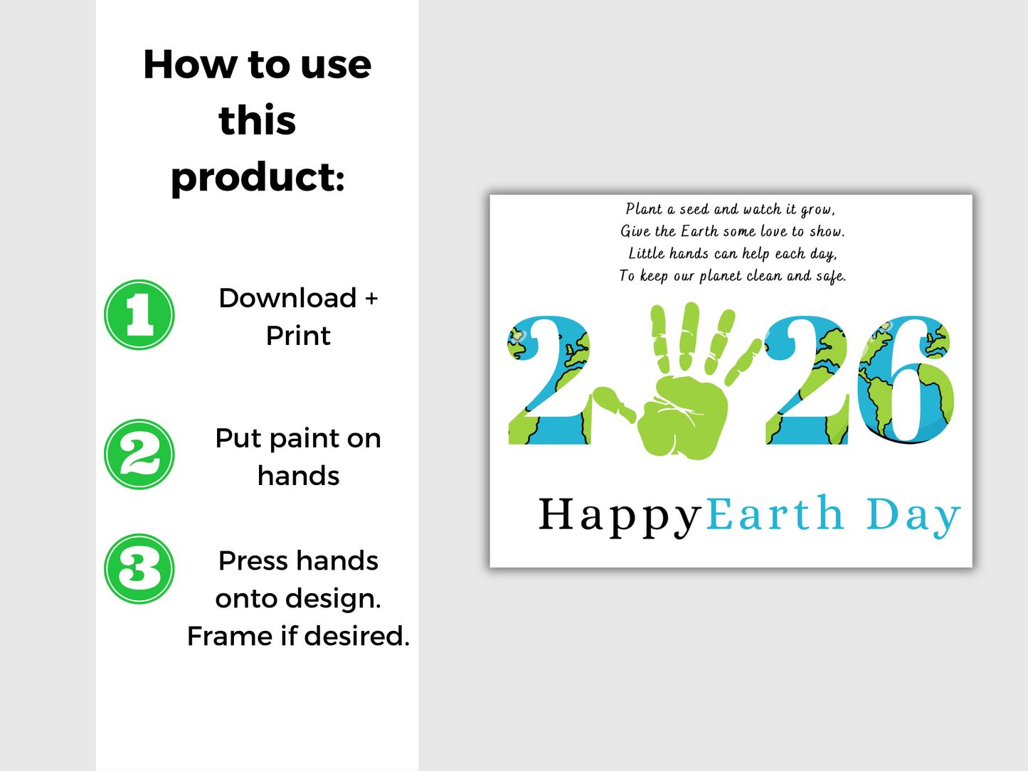 Earth Day 2026 Handprint Art
