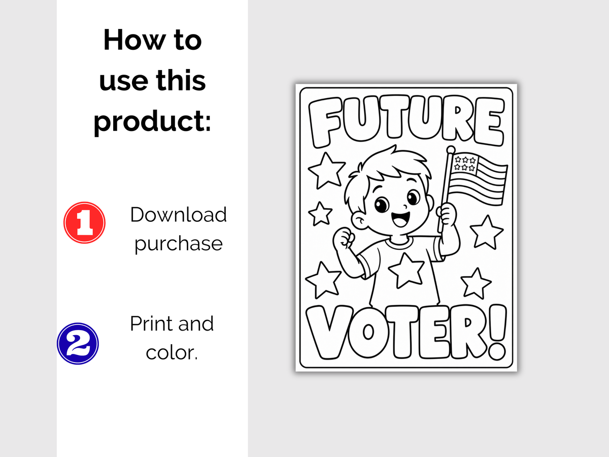 11 Election Day Coloring Pages for Kids