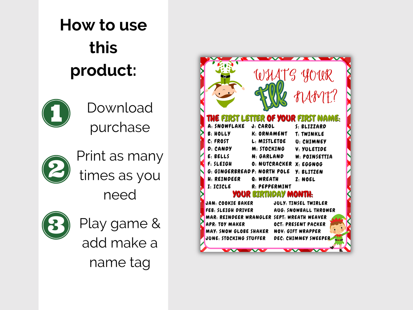 What's Your Elf Name