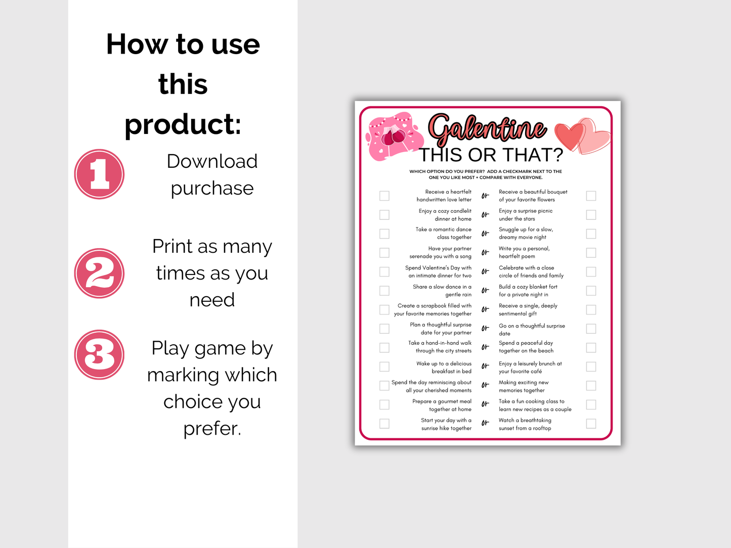 Galentines Day This or That