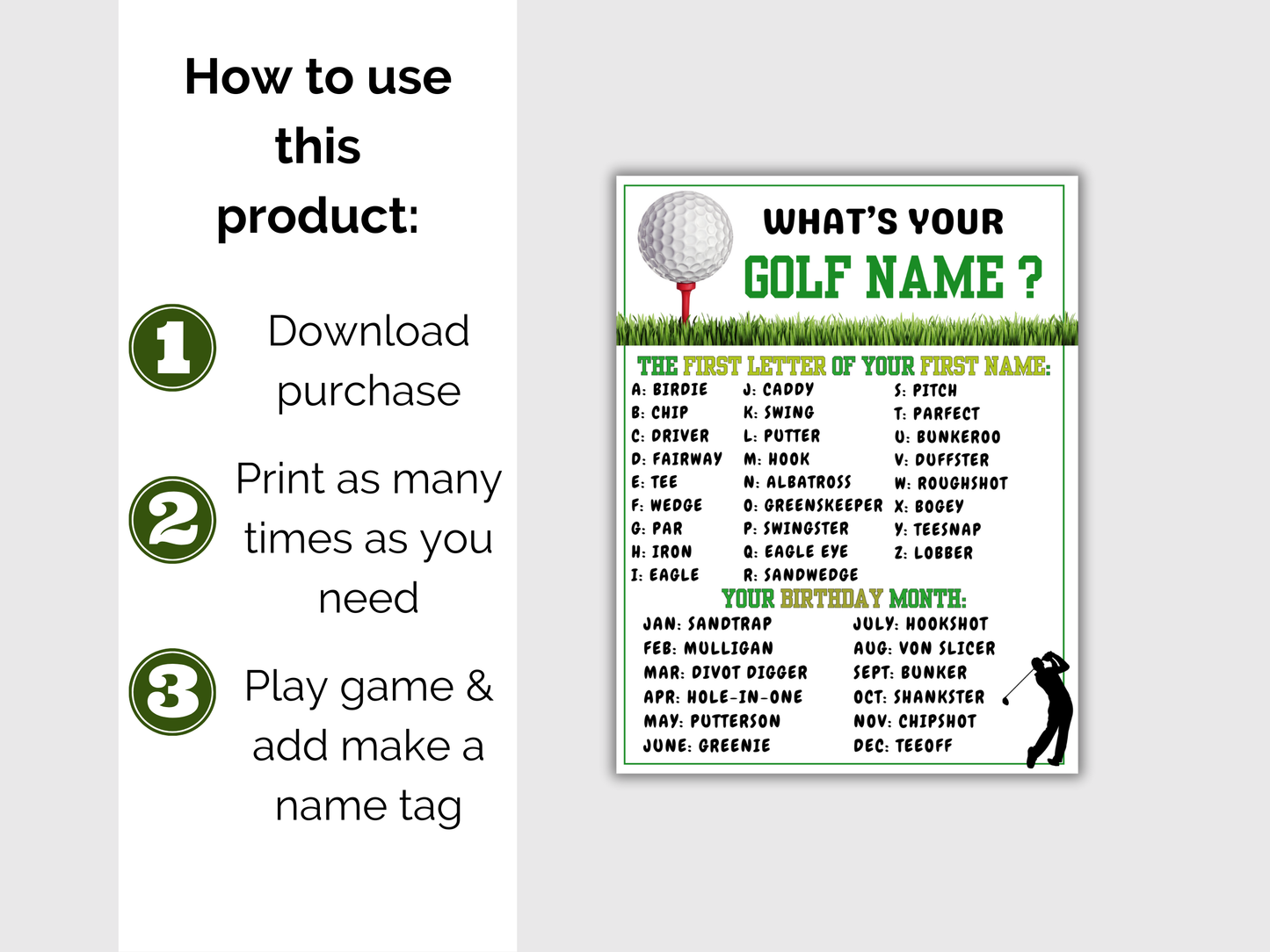 What's Your Golf Name
