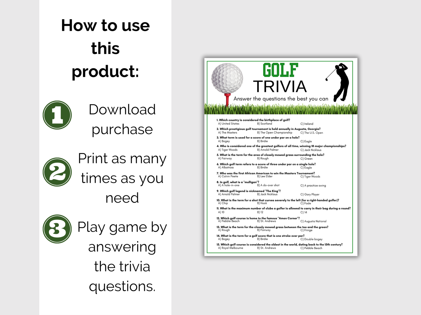 Golf Trivia