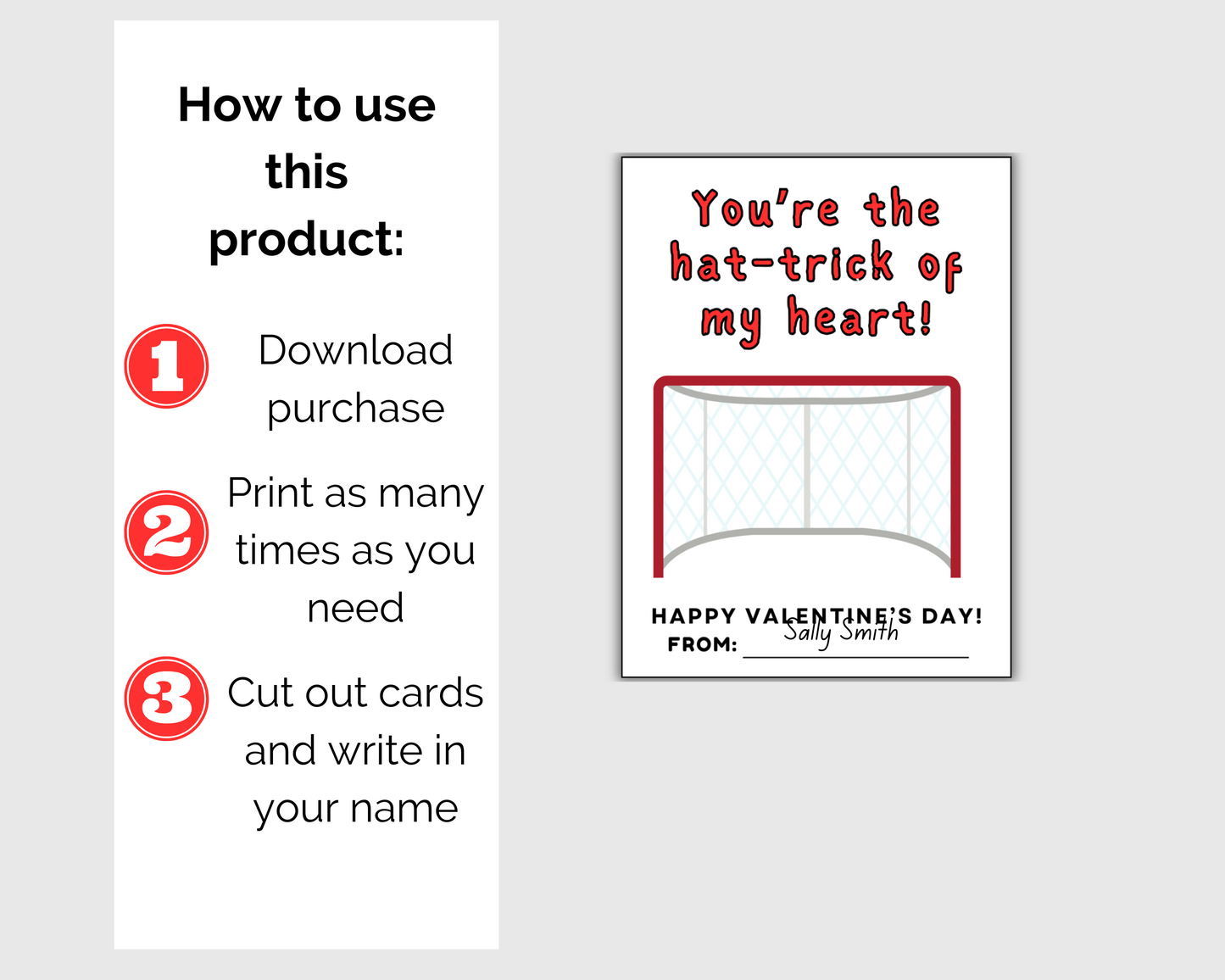 Hockey Valentine Cards