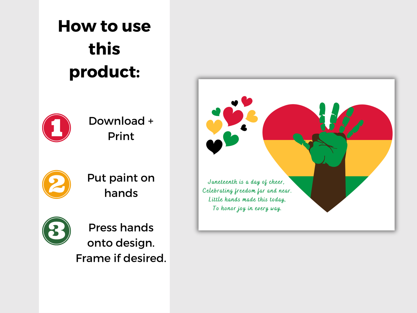 Juneteenth Handprint Art Bundle