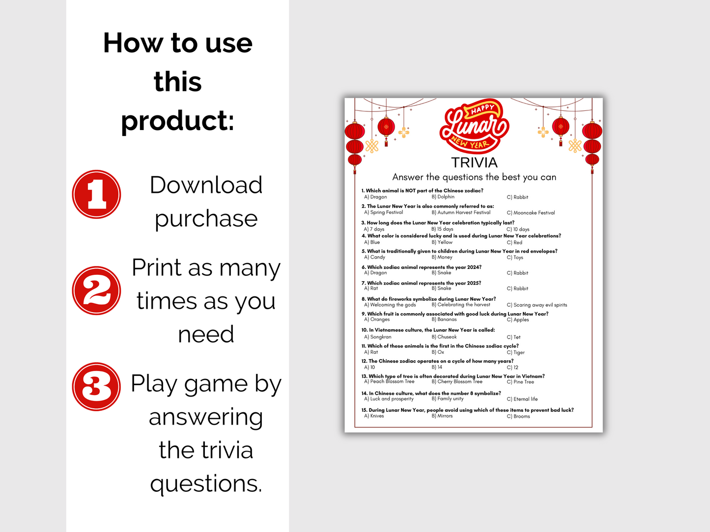 Lunar New Year Trivia