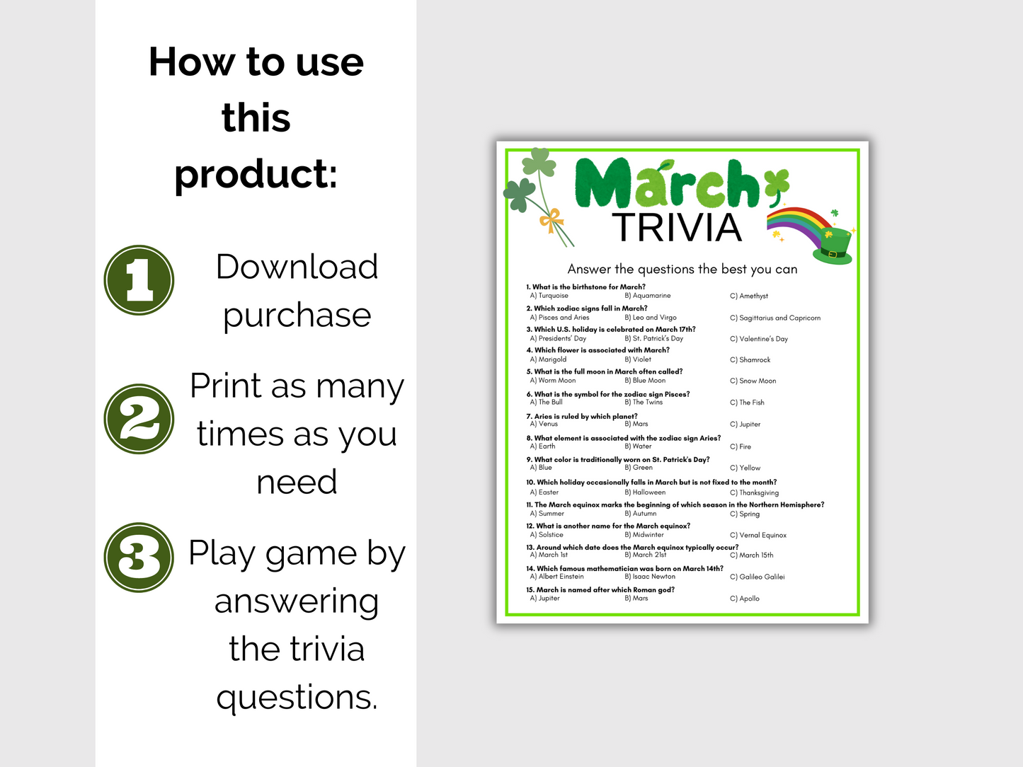 March Trivia