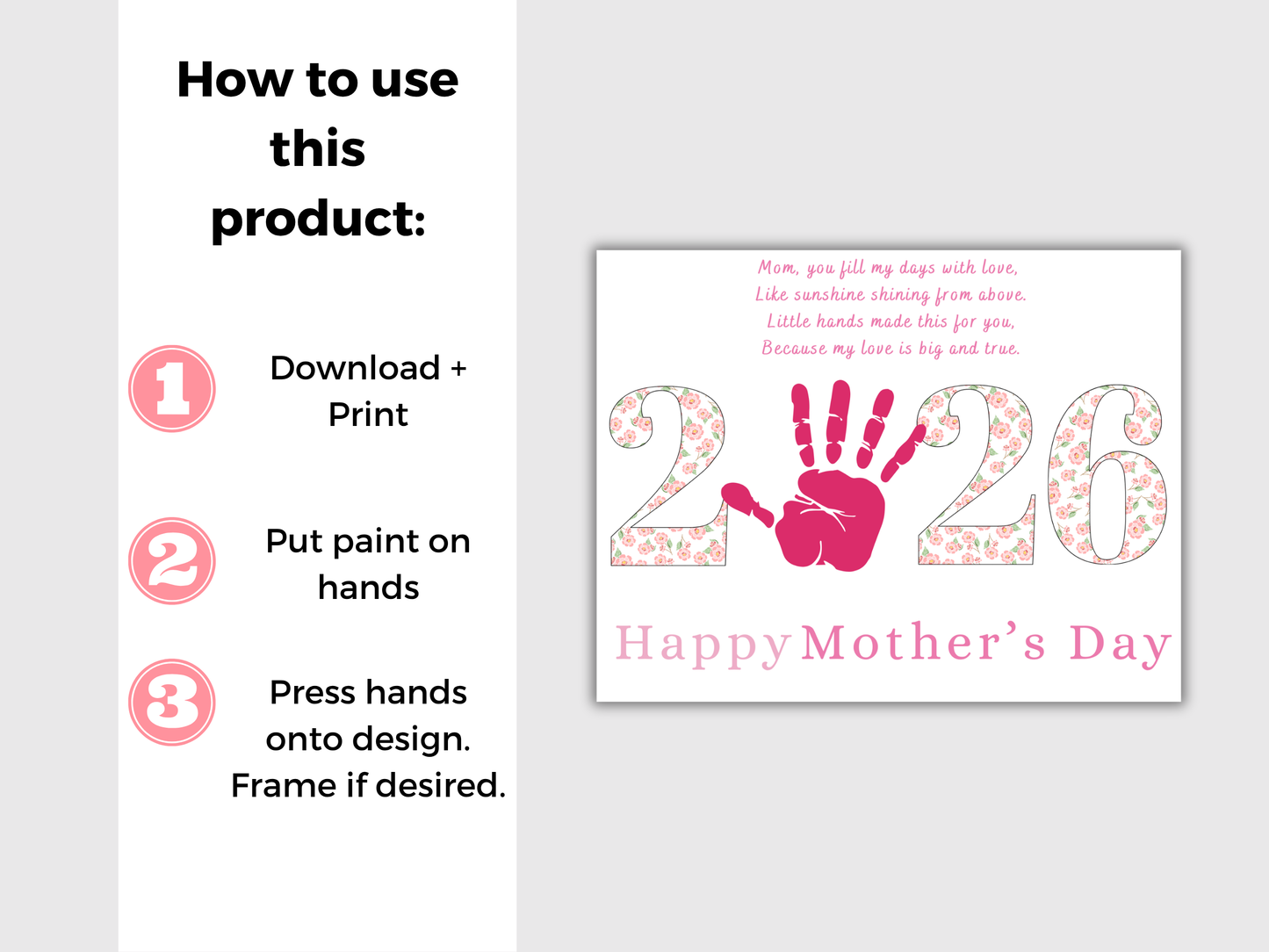Mothers Day 2026 Handprint Art