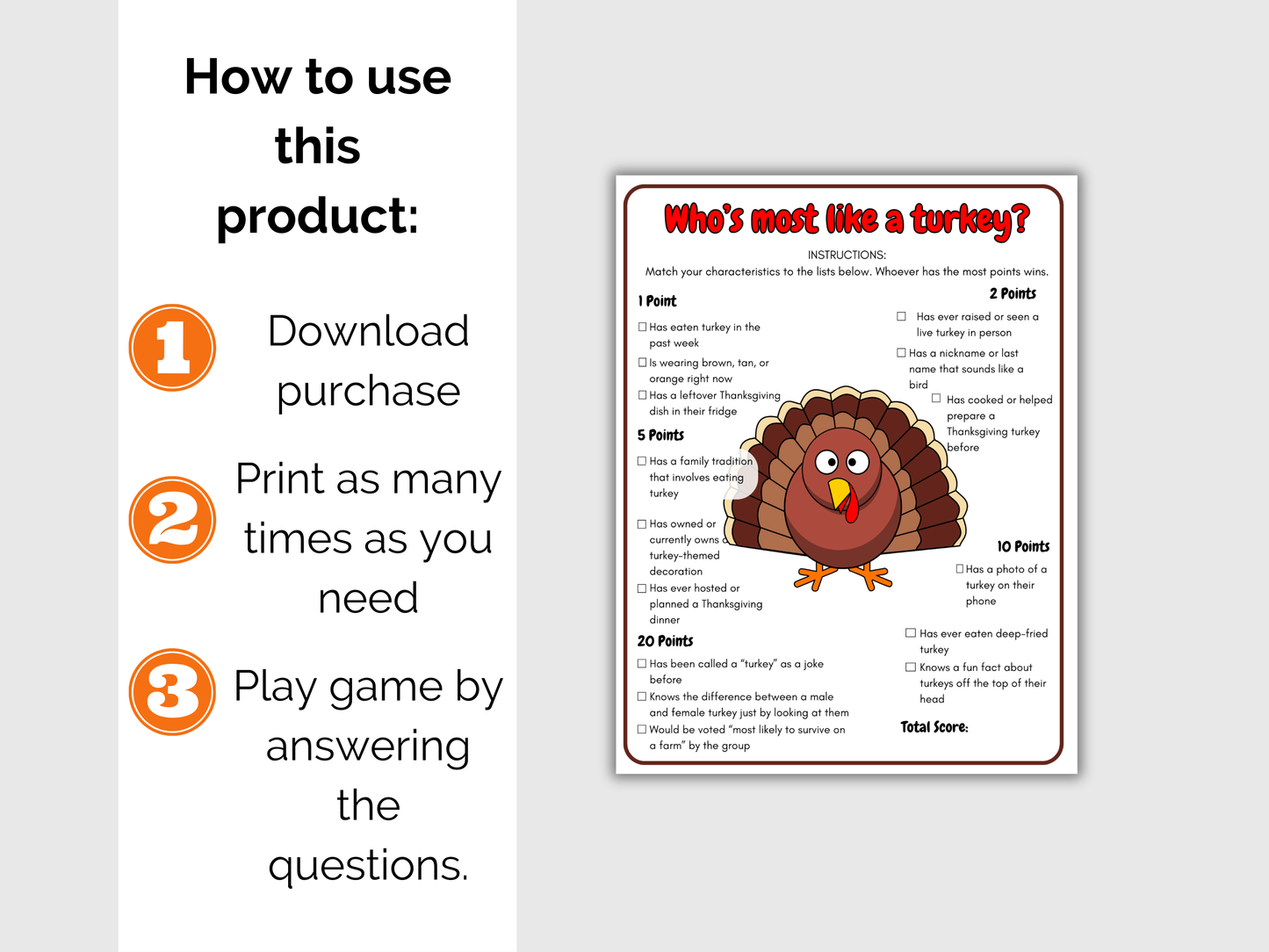 Who's The Most Like a Turkey