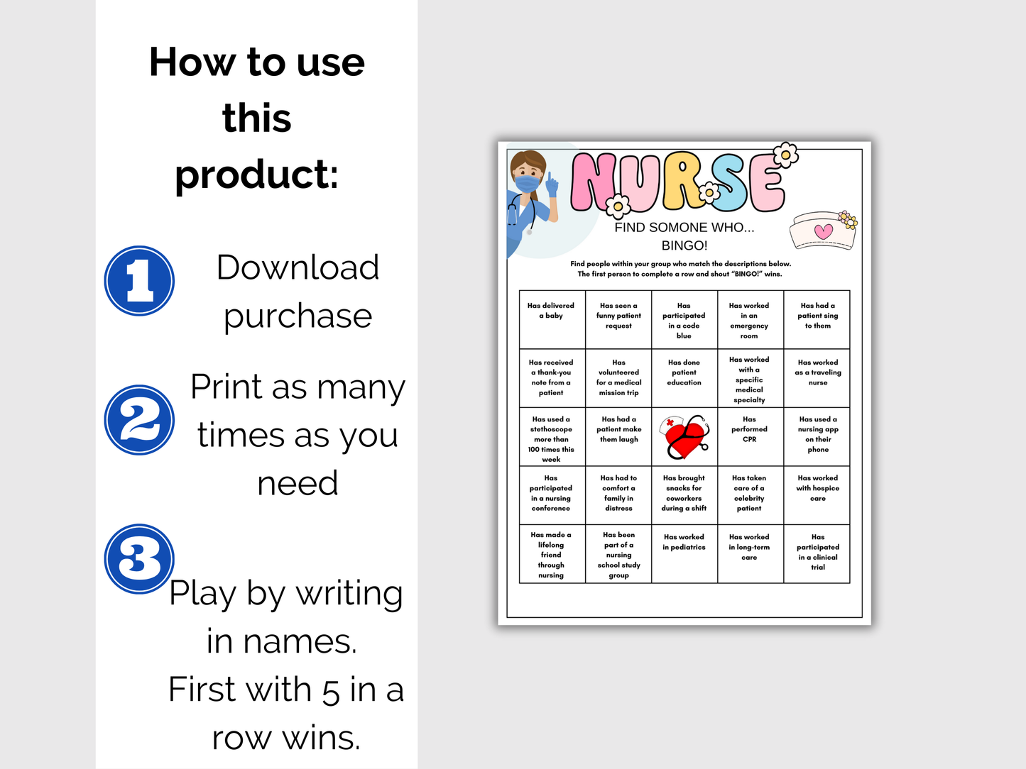 Nurse Find Someone Who