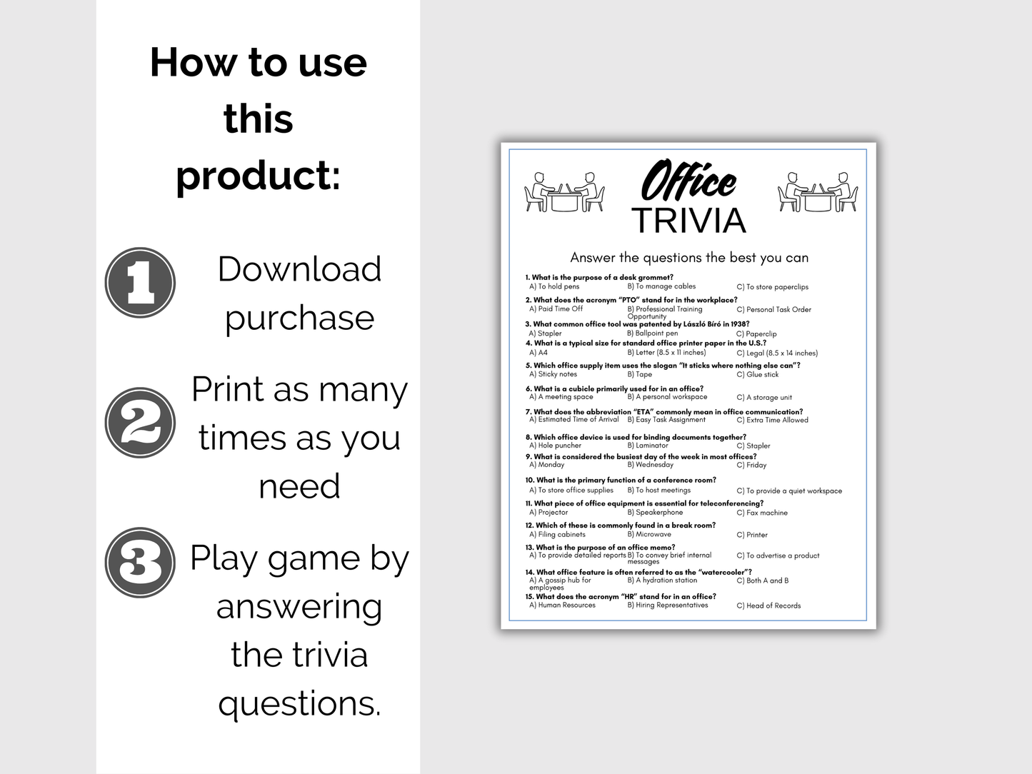 Office Trivia Game