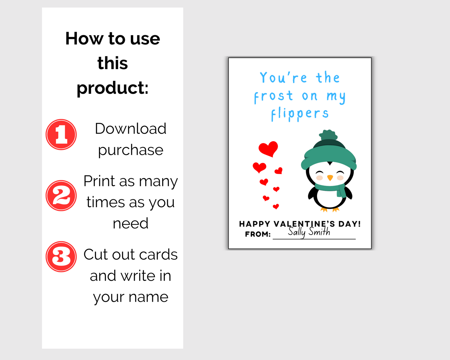 Funny Penguin Valentine Cards