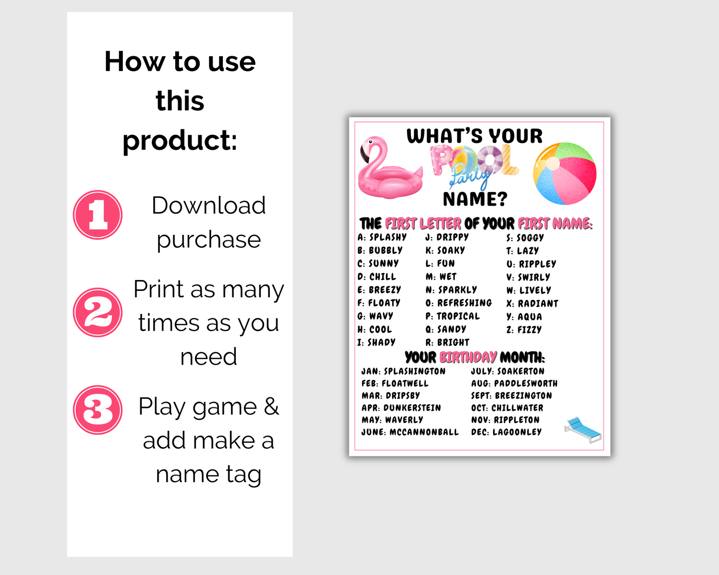 Pool Party Game Bundle