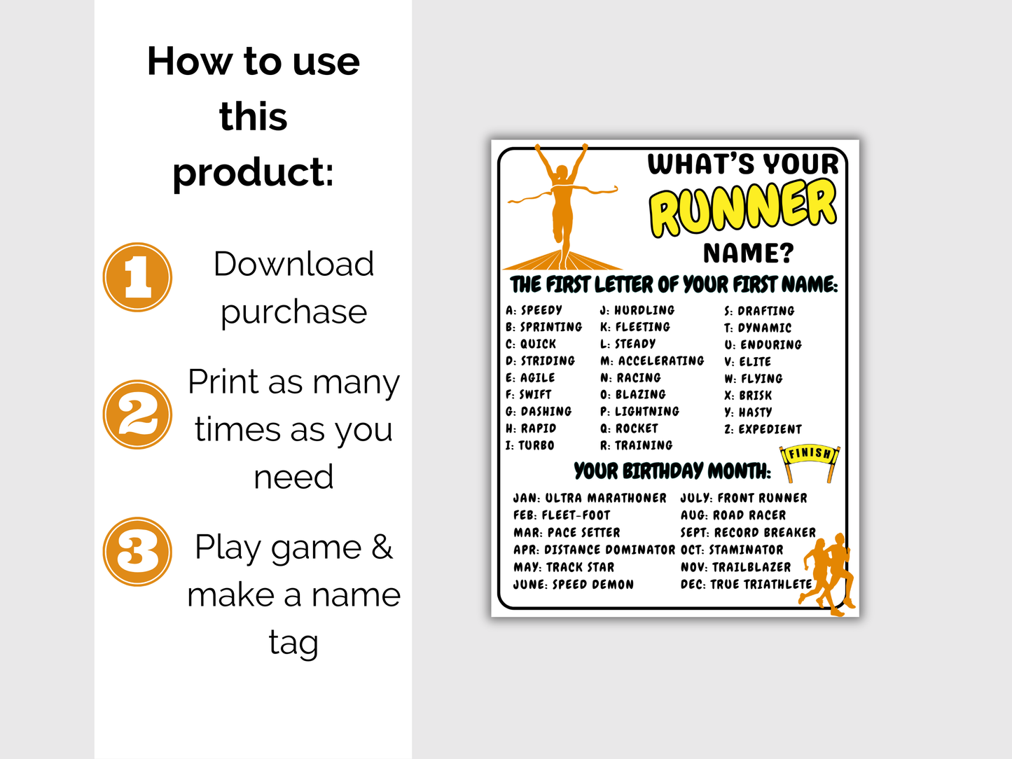 What's Your Runner Name