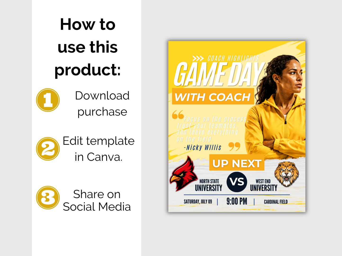 Soccer Social Media Templates Bundle
