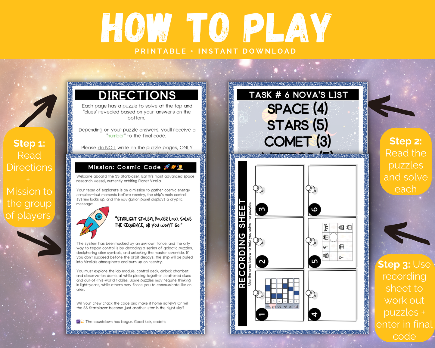 Space Escape Room for Kids