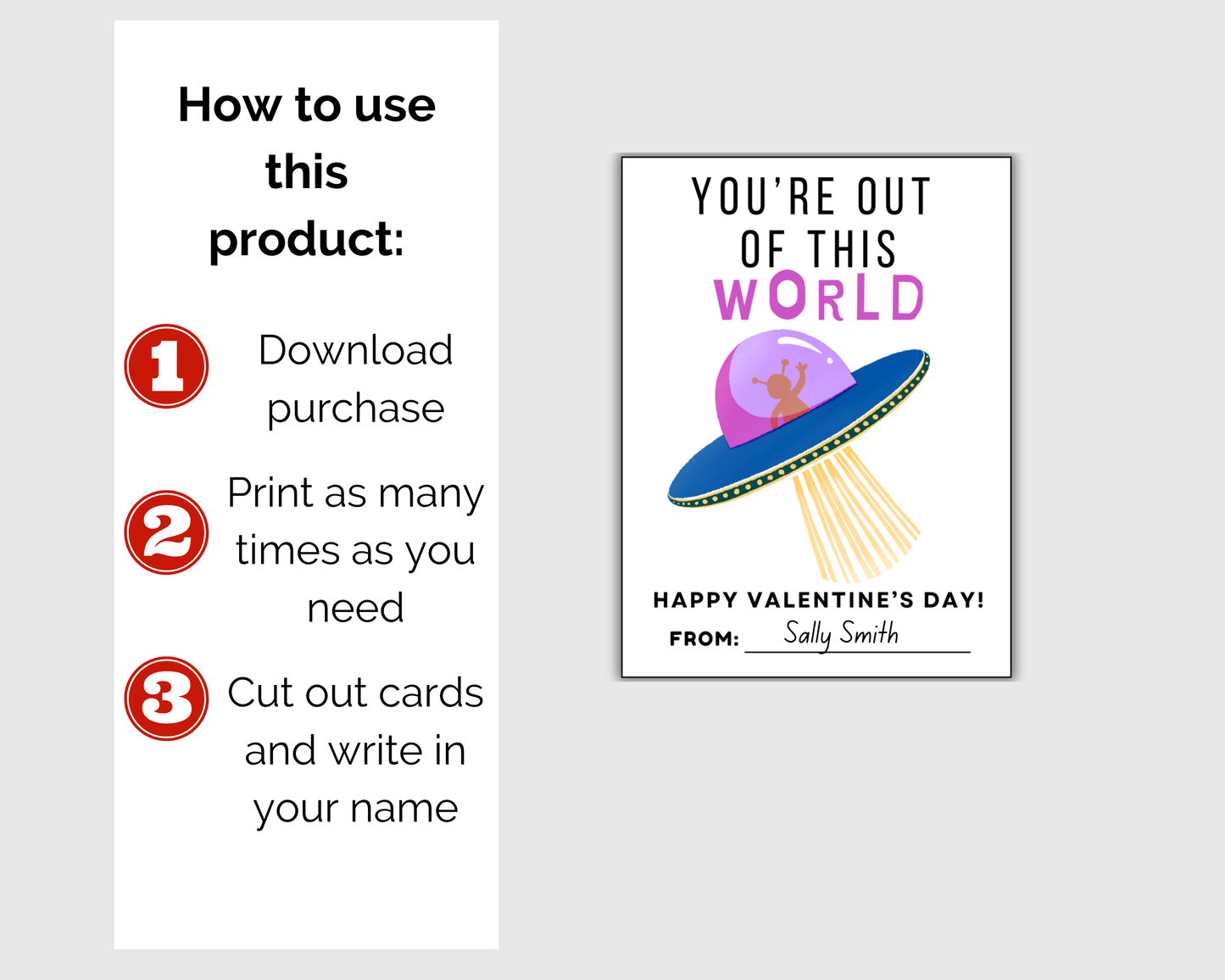 Space Valentine Cards