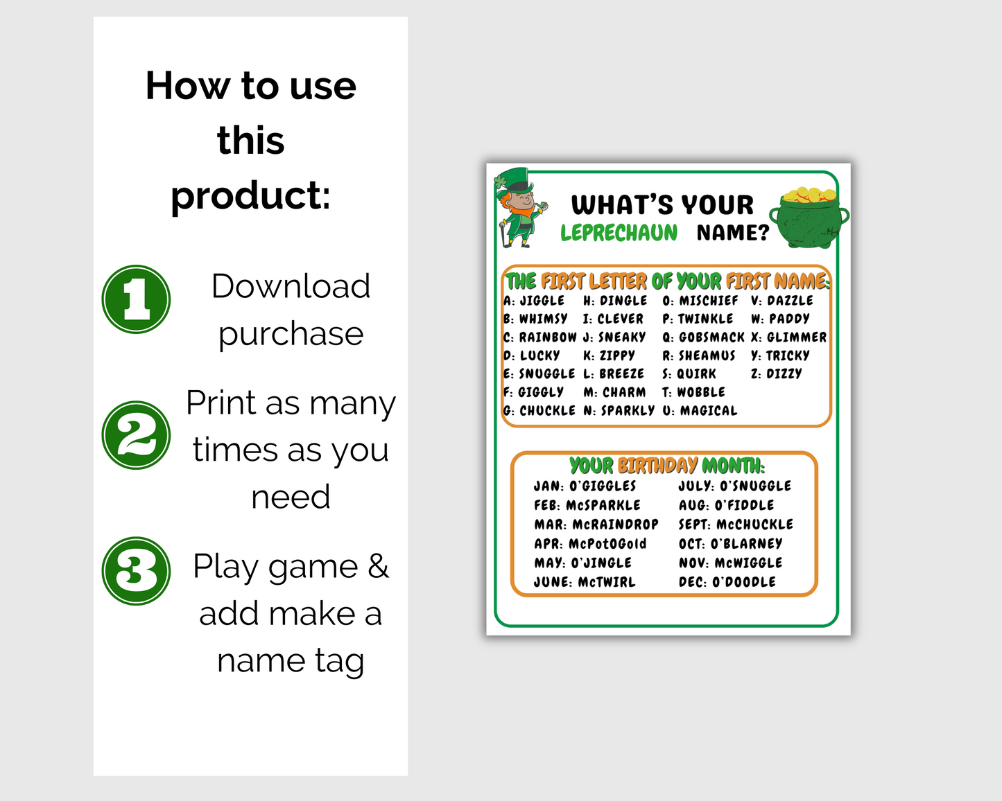 St Patricks Day Game Bundle