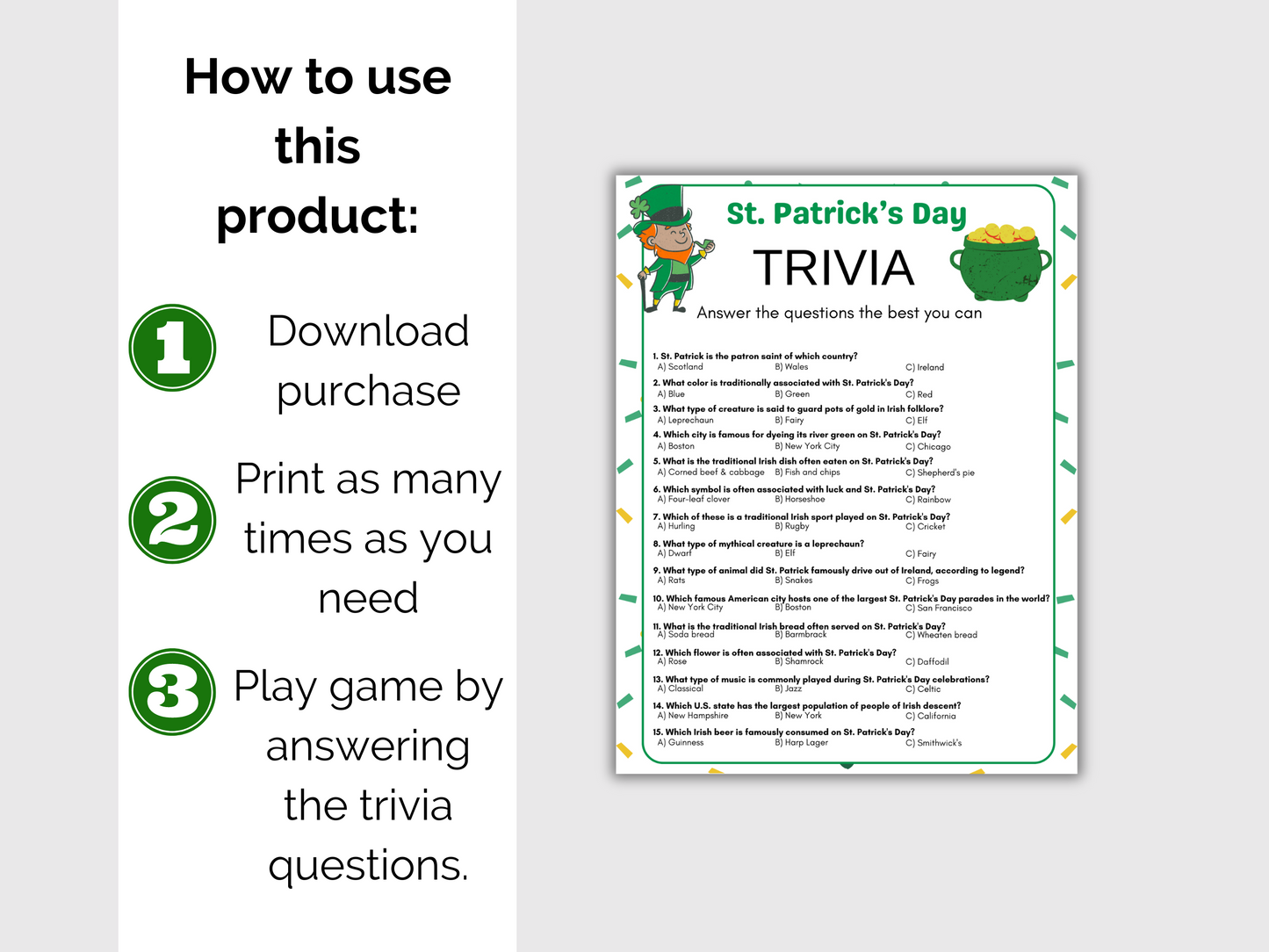 St Patricks Day Trivia