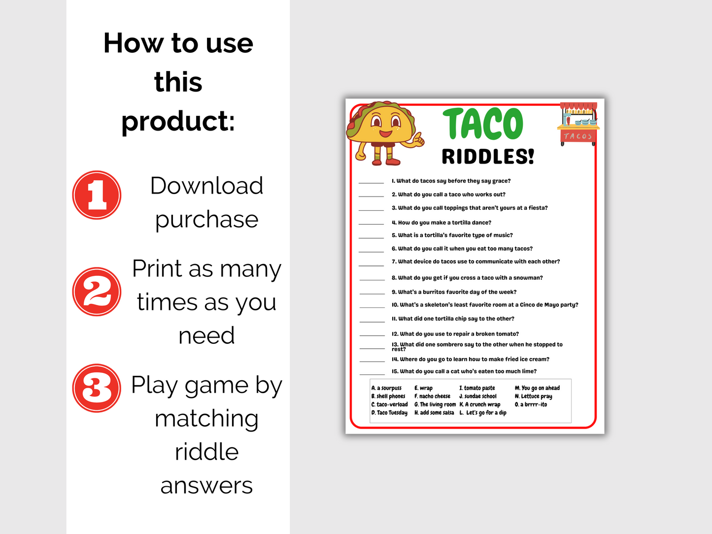 Taco Riddles