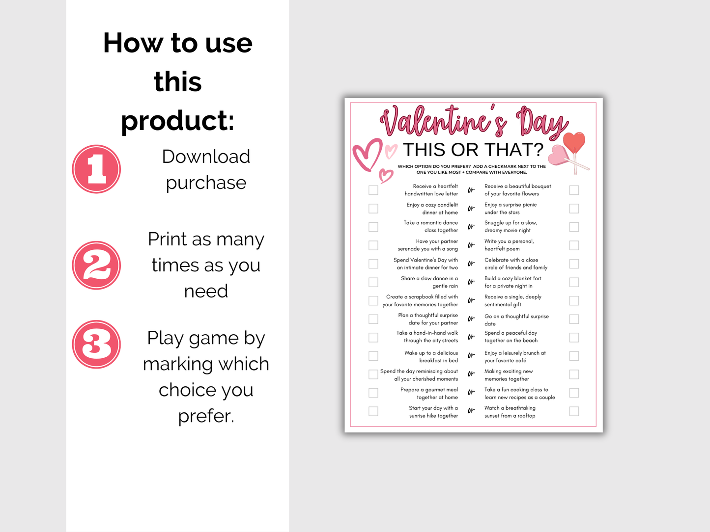 Valentines Day This or That