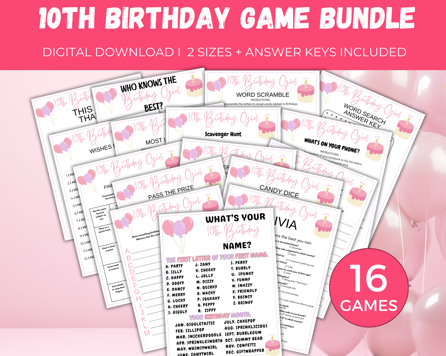 10th Birthday Game Bundle