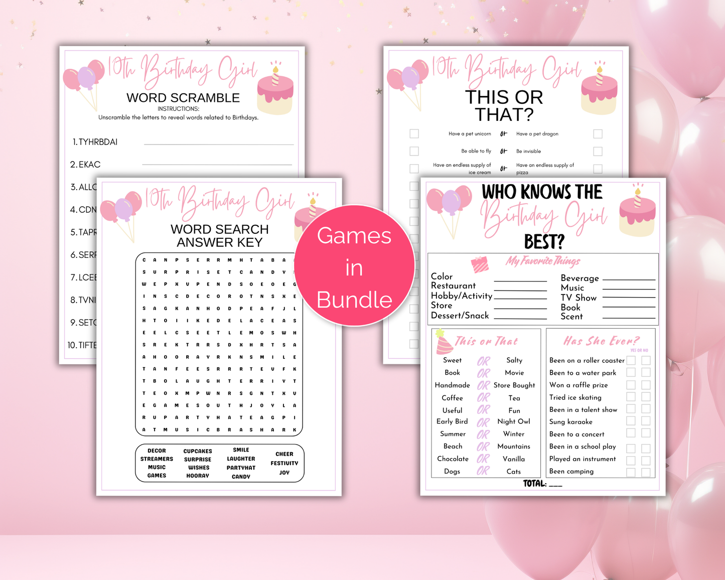 10th Birthday Game Bundle