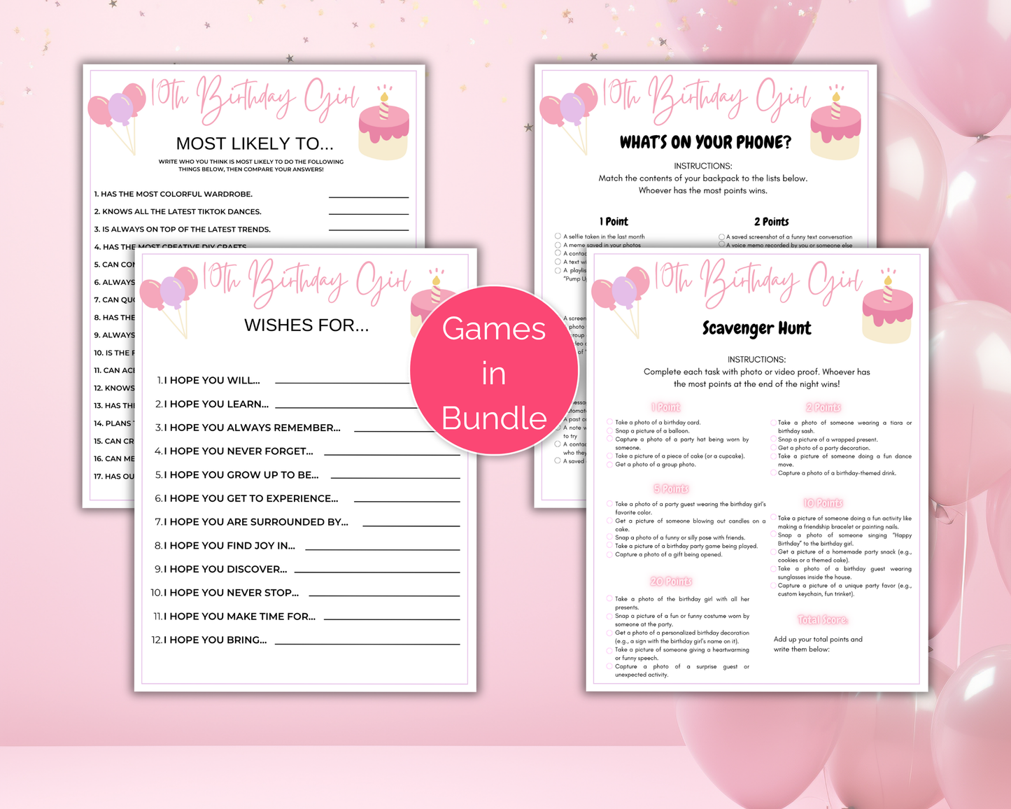 10th Birthday Game Bundle