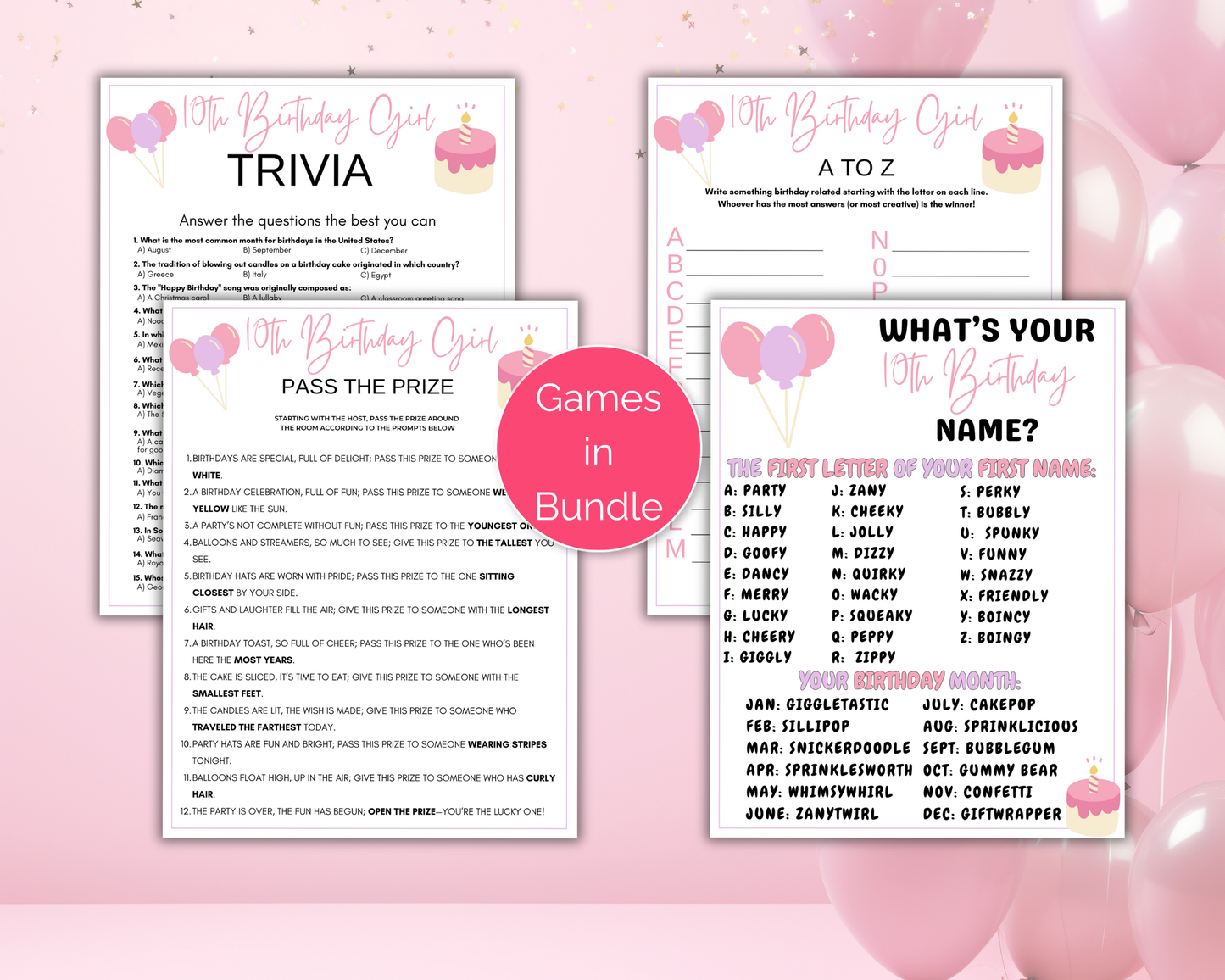 10th Birthday Game Bundle