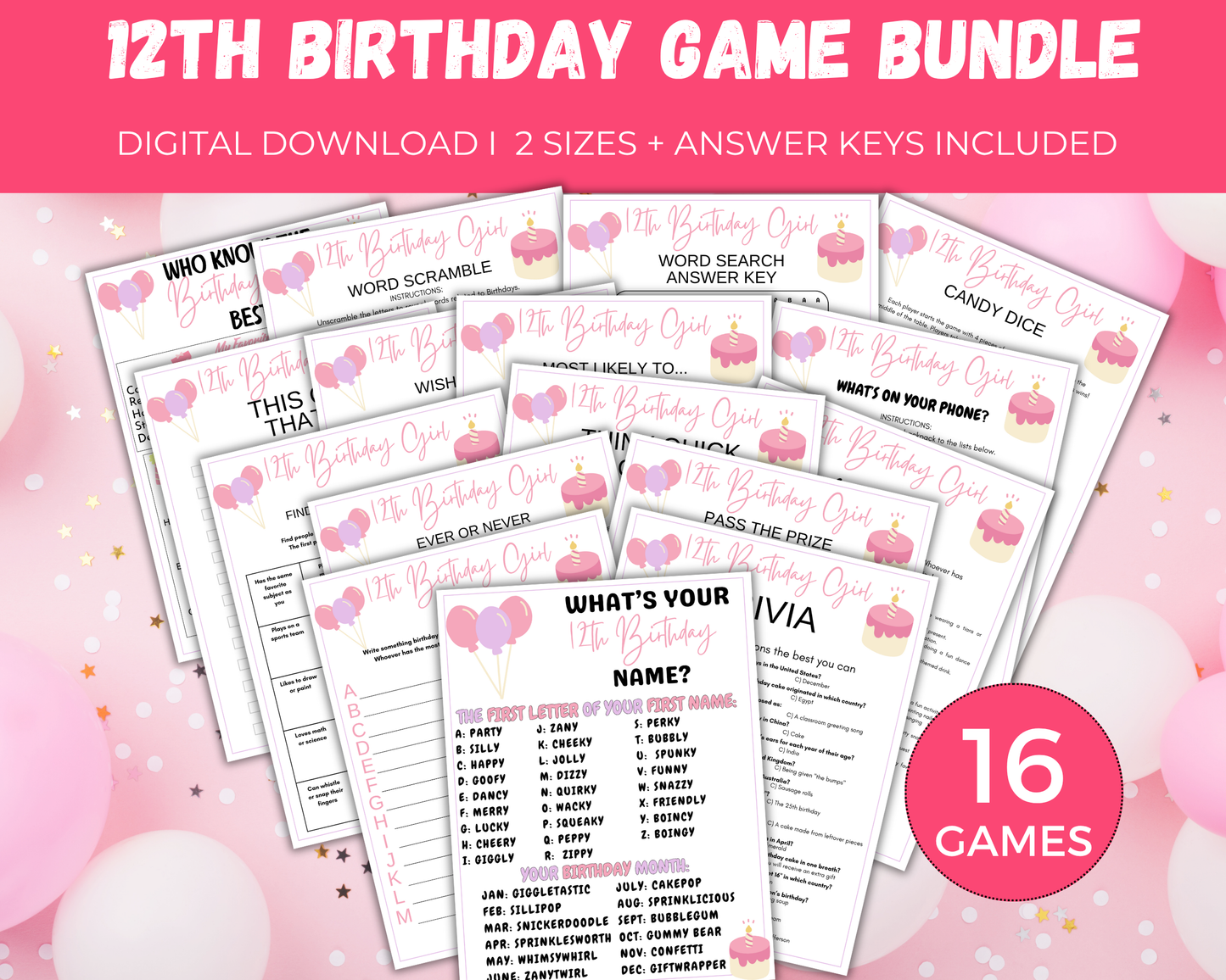 12th Birthday Game Bundle