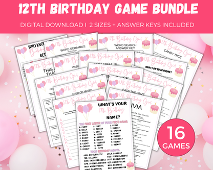 12th Birthday Game Bundle