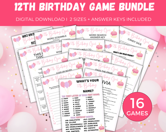 12th Birthday Game Bundle