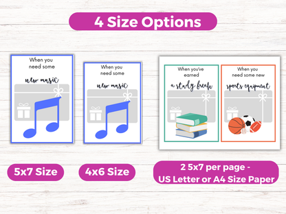 13th Birthday Gift Card Book Editable or Printable