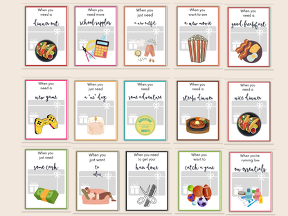 13th Birthday Gift Card Book Editable or Printable