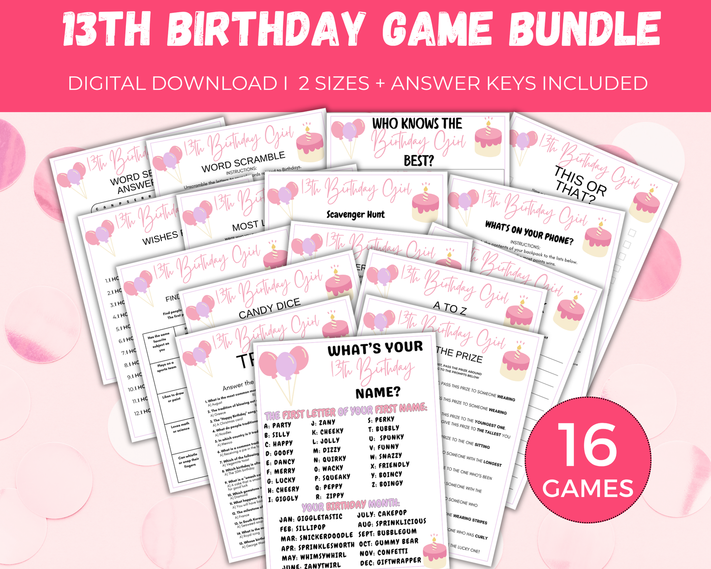 13th Birthday Game Bundle