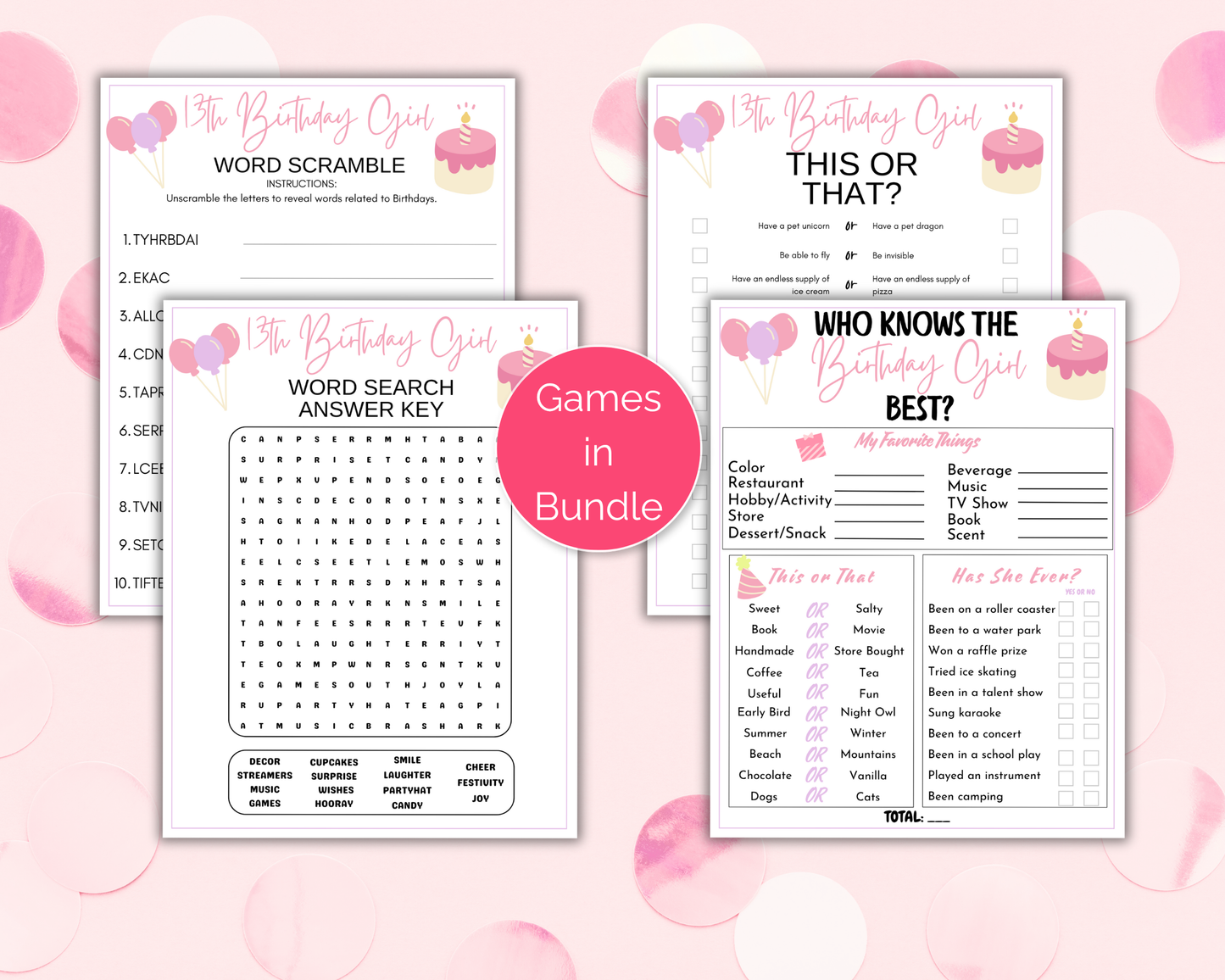 13th Birthday Game Bundle