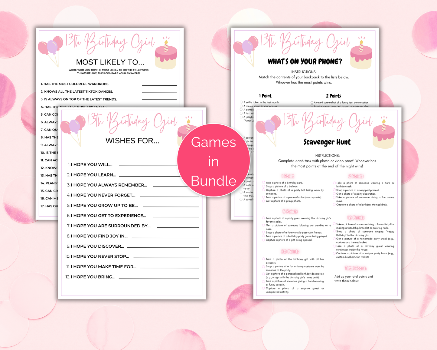 13th Birthday Game Bundle