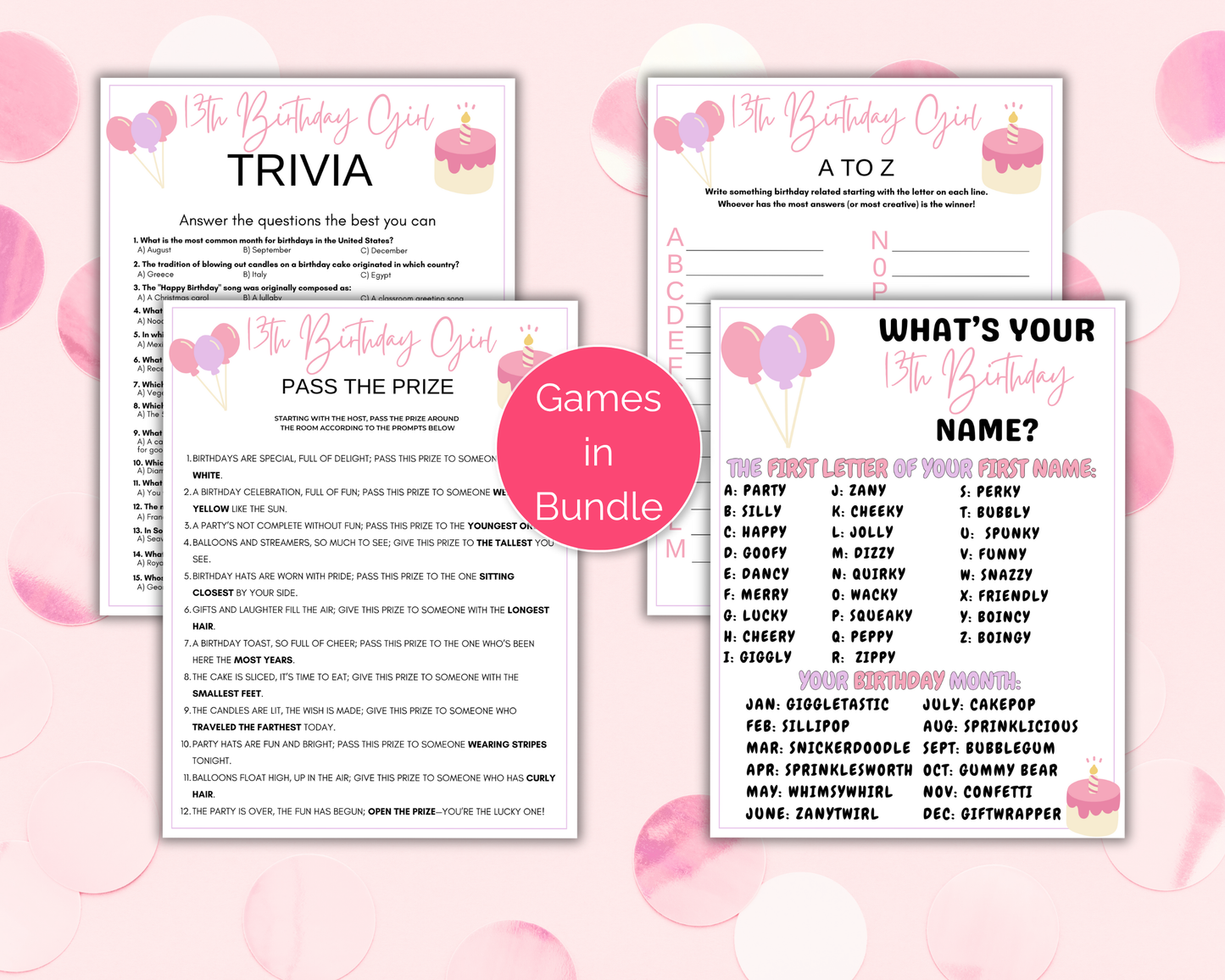 13th Birthday Game Bundle