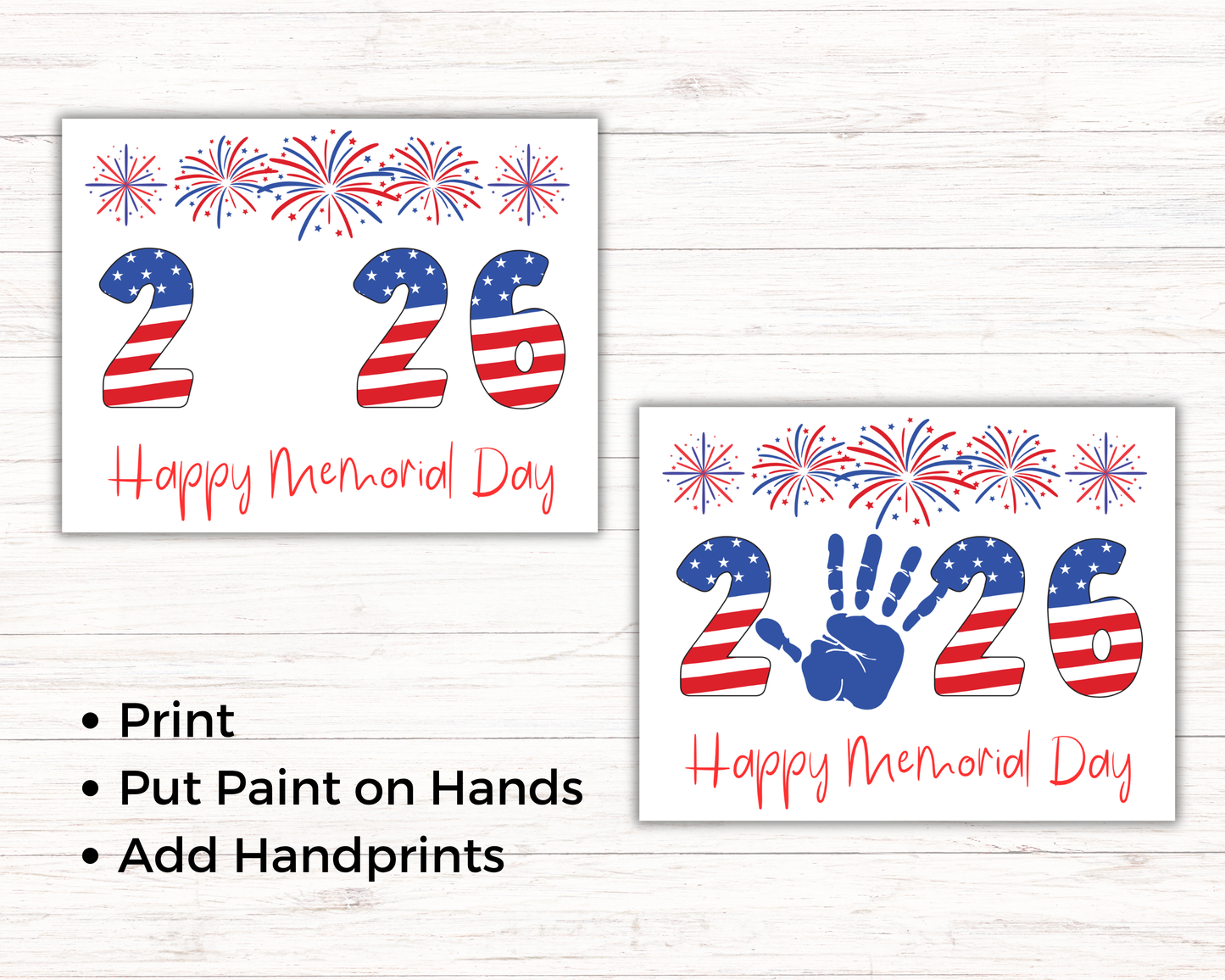 Memorial Day 2026 Handprint Art