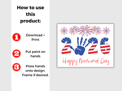 Memorial Day 2026 Handprint Art