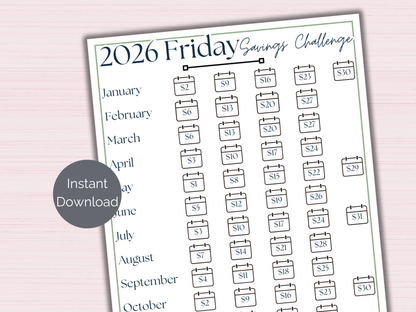 2026 Friday Savings Challenge