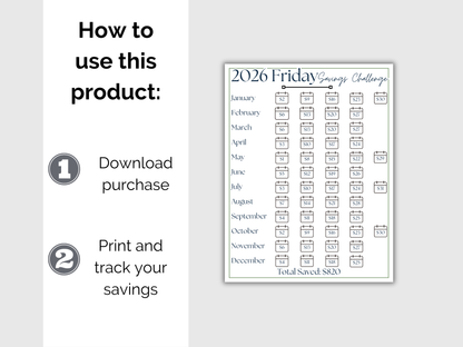 2026 Friday Savings Challenge