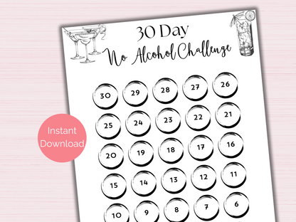 30 Day No Alcohol Challenge