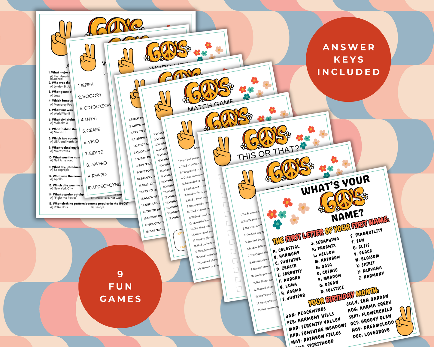 60s Party Game Bundle