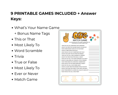 60s Party Game Bundle